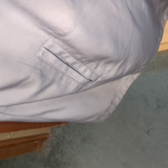 Reversible black/tan dbl pkt hooded long line quality made jacket coat 2way zip - Picture 7 of 14